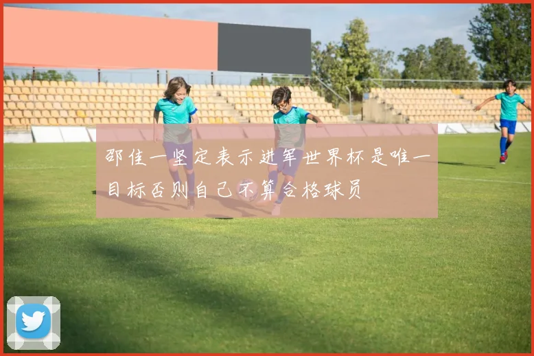 邵佳一坚定表示进军世界杯是唯一目标否则自己不算合格球员